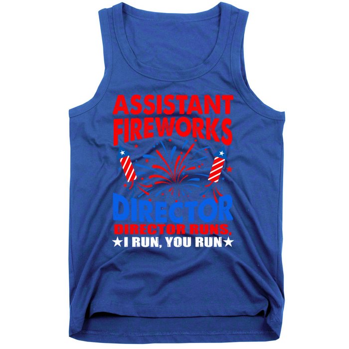 July 4th Usa Independence Day Assistant Fireworks Director Gift Tank Top