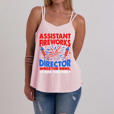 July 4th Usa Independence Day Assistant Fireworks Director Gift Women's Strappy Tank