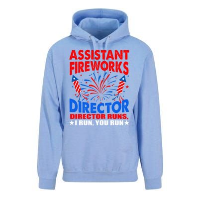 July 4th Usa Independence Day Assistant Fireworks Director Gift Unisex Surf Hoodie