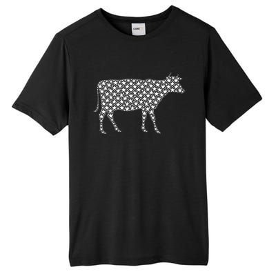 July 4th Usa American Flag Stars Patriotic Animal Cow Gift Tall Fusion ChromaSoft Performance T-Shirt