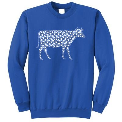 July 4th Usa American Flag Stars Patriotic Animal Cow Gift Sweatshirt