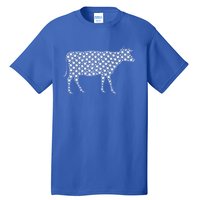 July 4th Usa American Flag Stars Patriotic Animal Cow Gift Tall T-Shirt