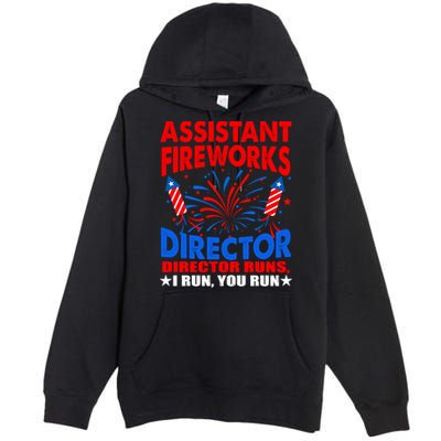 July 4th Usa Independence Day Assistant Fireworks Director Gift Premium Pullover Hoodie