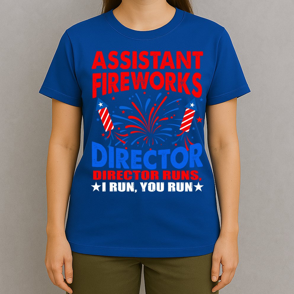 July 4th Usa Independence Day Assistant Fireworks Director Gift T-Shirt