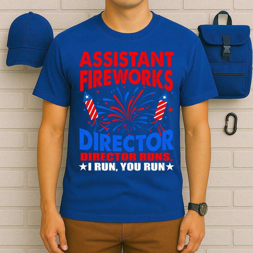 July 4th Usa Independence Day Assistant Fireworks Director Gift T-Shirt