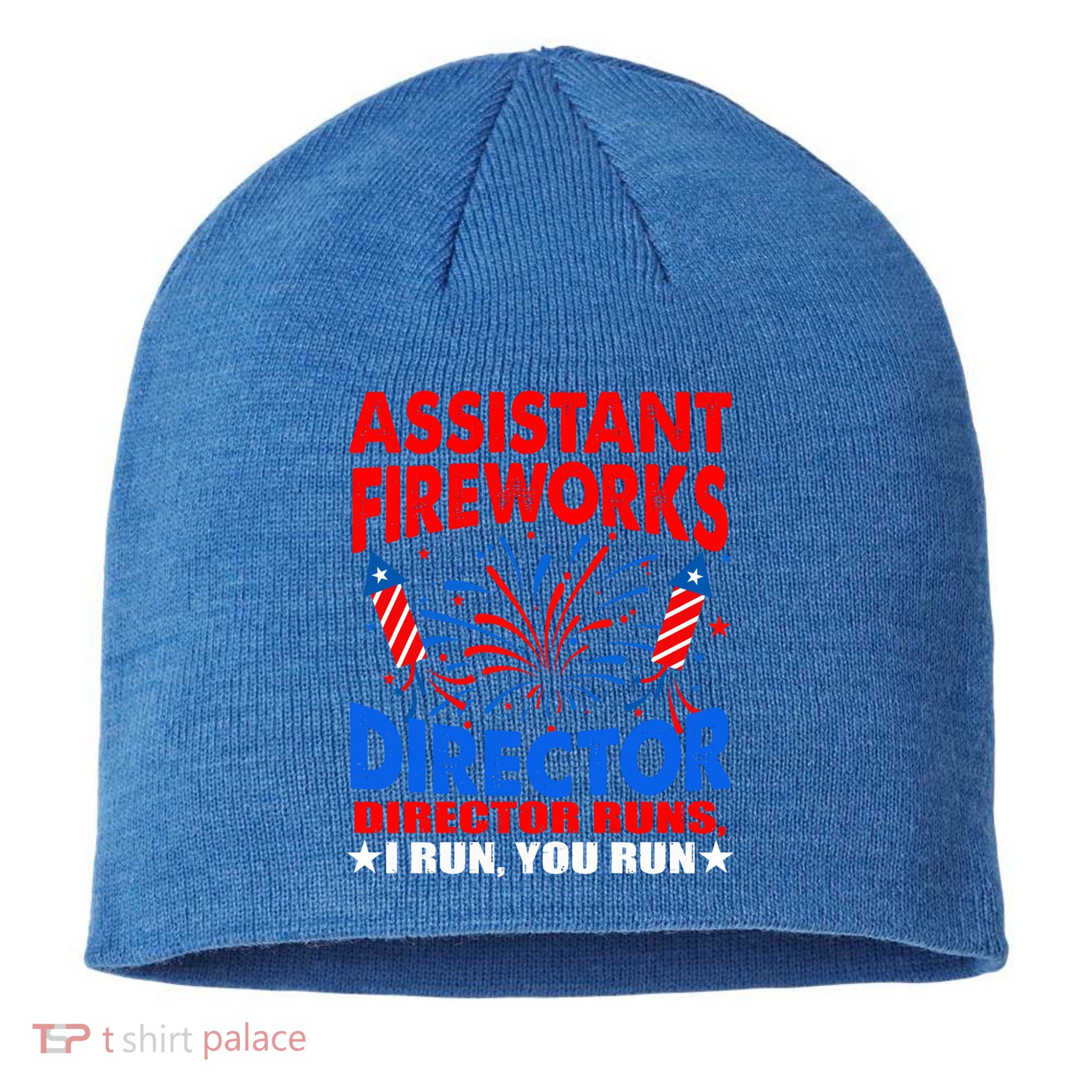 July 4th Usa Independence Day Assistant Fireworks Director Gift Sustainable Beanie