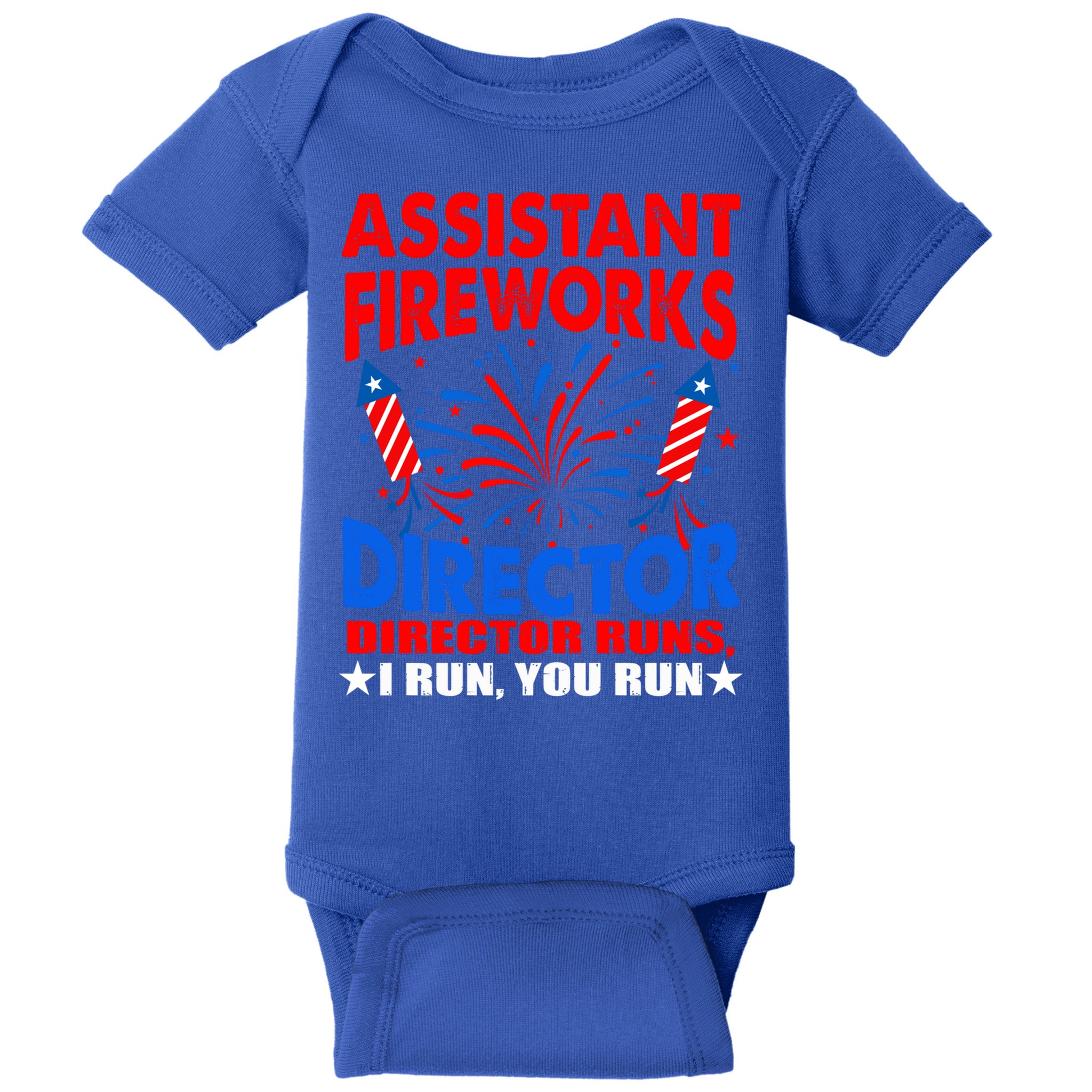 July 4th Usa Independence Day Assistant Fireworks Director Gift Baby Bodysuit
