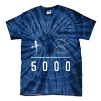 Jesus 5 Breads 2 Fishes 5000 Chosen Against Tie-Dye T-Shirt