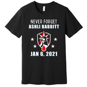 January 6 Conservative Justice For Ashli Babbitt Premium T-Shirt