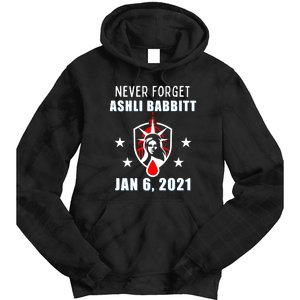 January 6 Conservative Justice For Ashli Babbitt Tie Dye Hoodie