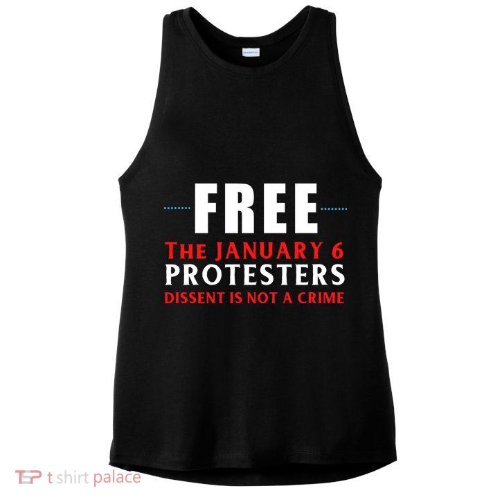January 6 Conservative Anti Biden Free Speech Ladies PosiCharge Tri-Blend Wicking Tank