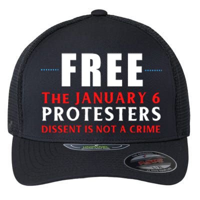 January 6 Conservative Anti Biden Free Speech Flexfit Unipanel Trucker Cap