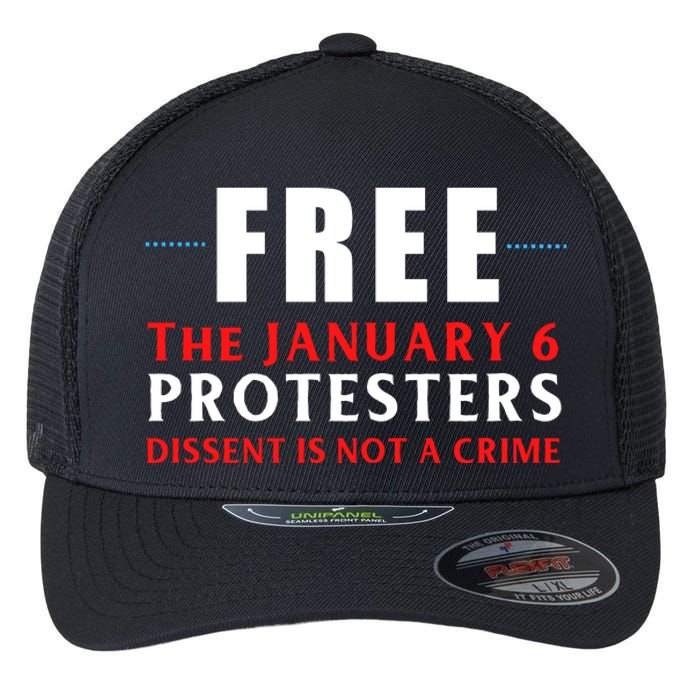 January 6 Conservative Anti Biden Free Speech Flexfit Unipanel Trucker Cap