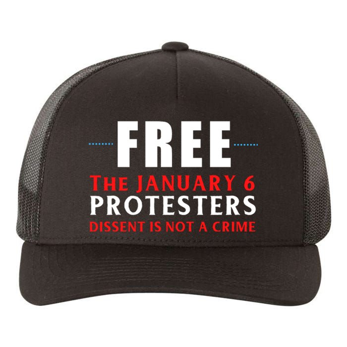 January 6 Conservative Anti Biden Free Speech Yupoong Adult 5-Panel Trucker Hat