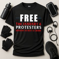 January 6 Conservative Anti Biden Free Speech Cooling Performance Crew T-Shirt