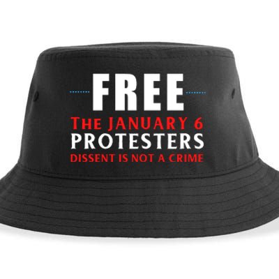 January 6 Conservative Anti Biden Free Speech Sustainable Bucket Hat