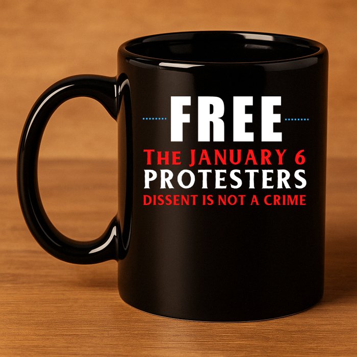 January 6 Conservative Anti Biden Free Speech 11oz C Handle Ceramic Mug