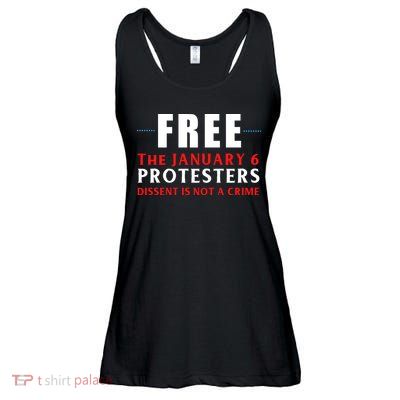 January 6 Conservative Anti Biden Free Speech Ladies Essential Flowy Tank