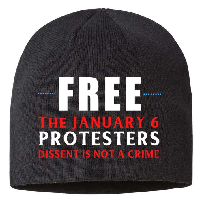 January 6 Conservative Anti Biden Free Speech Sustainable Beanie