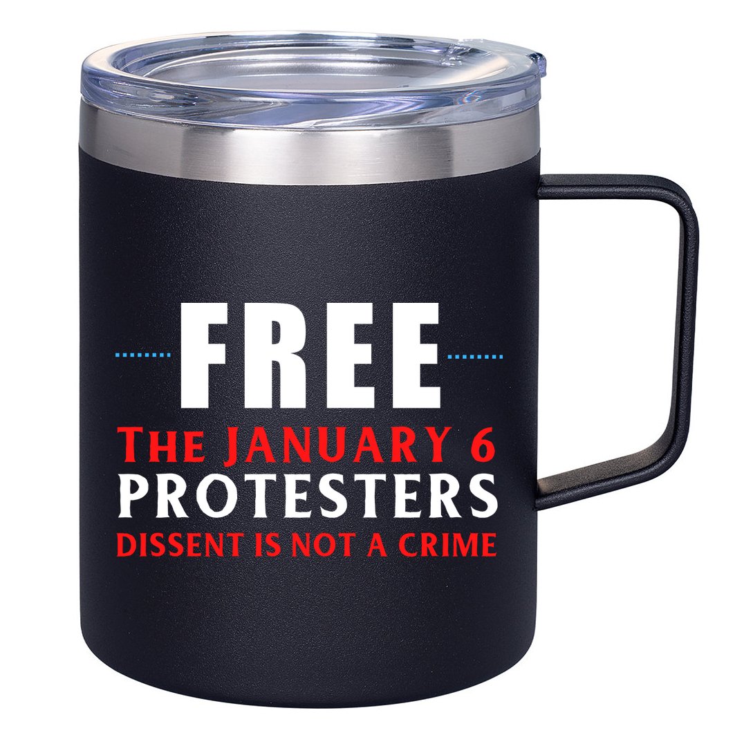 January 6 Conservative Anti Biden Free Speech 12oz Stainless Steel Coffee Mug