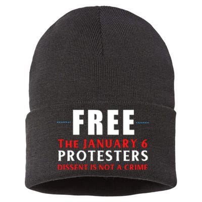 January 6 Conservative Anti Biden Free Speech Sustainable Knit Beanie