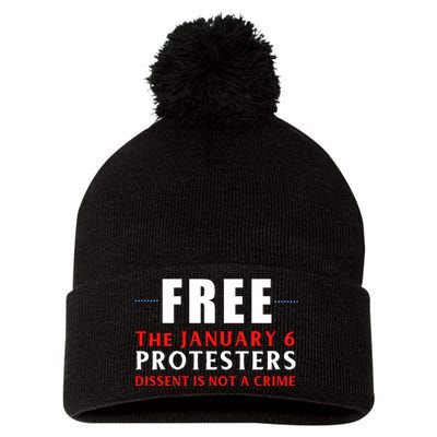 January 6 Conservative Anti Biden Free Speech Pom Pom 12in Knit Beanie