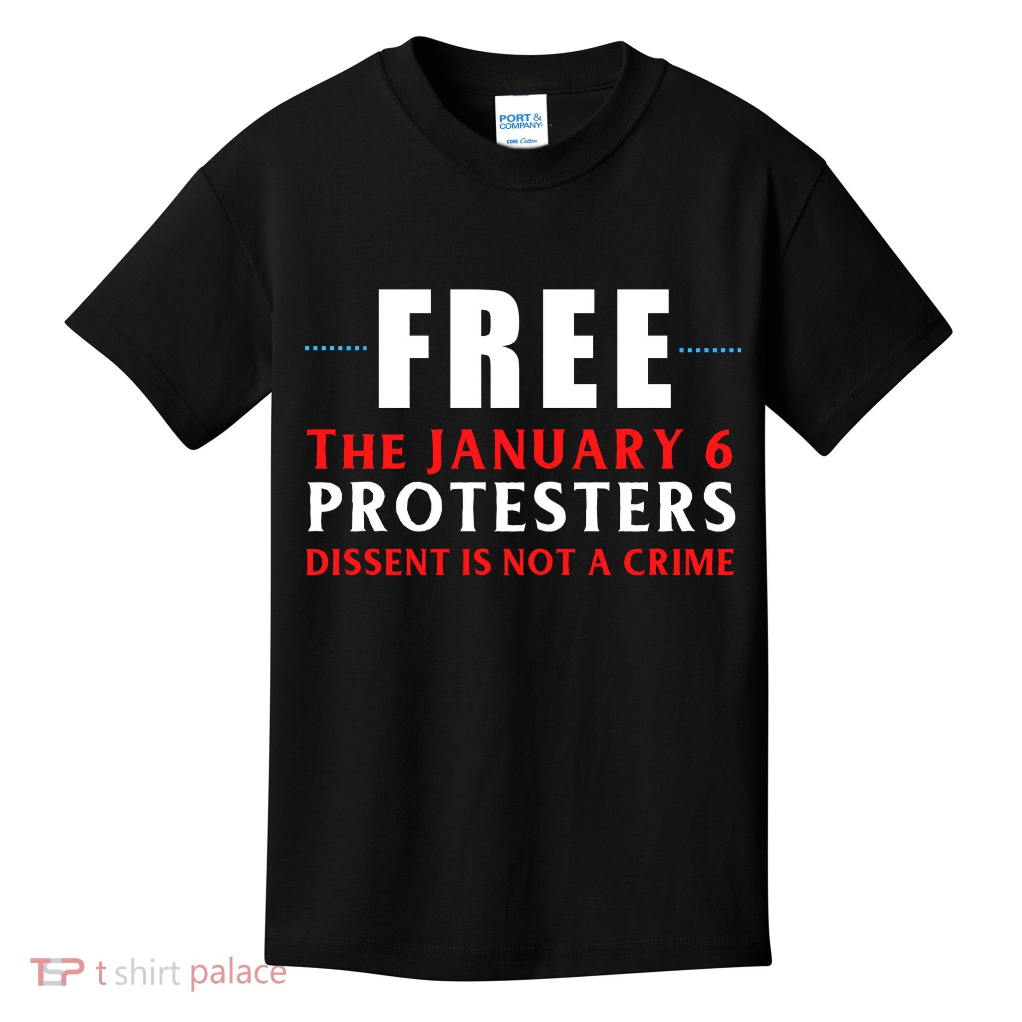 January 6 Conservative Anti Biden Free Speech Kids T-Shirt