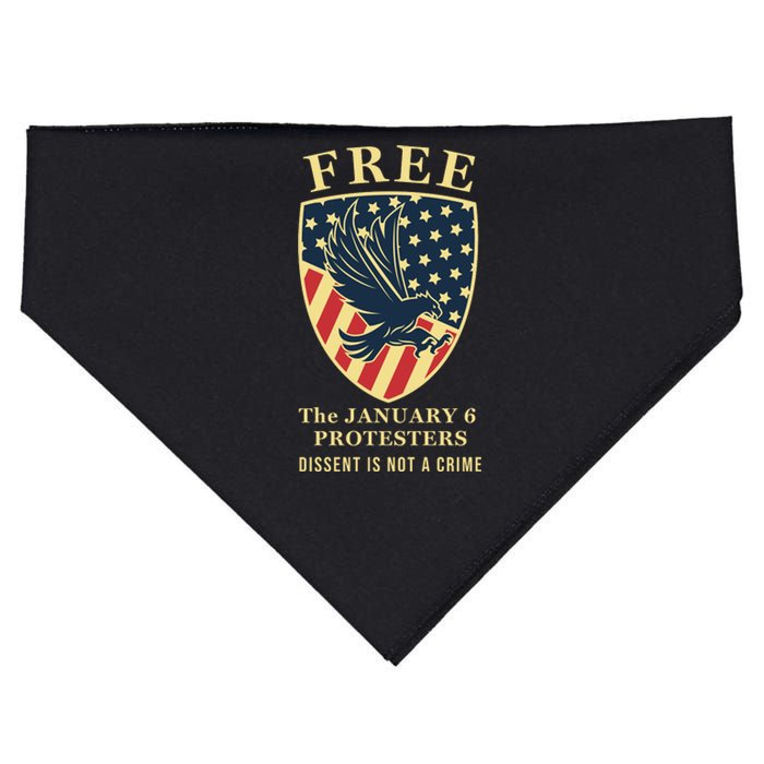 January 6 Conservative Anti Biden Free Speech USA-Made Doggie Bandana