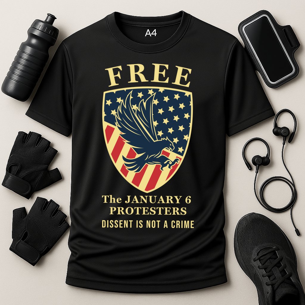 January 6 Conservative Anti Biden Free Speech Cooling Performance Crew T-Shirt