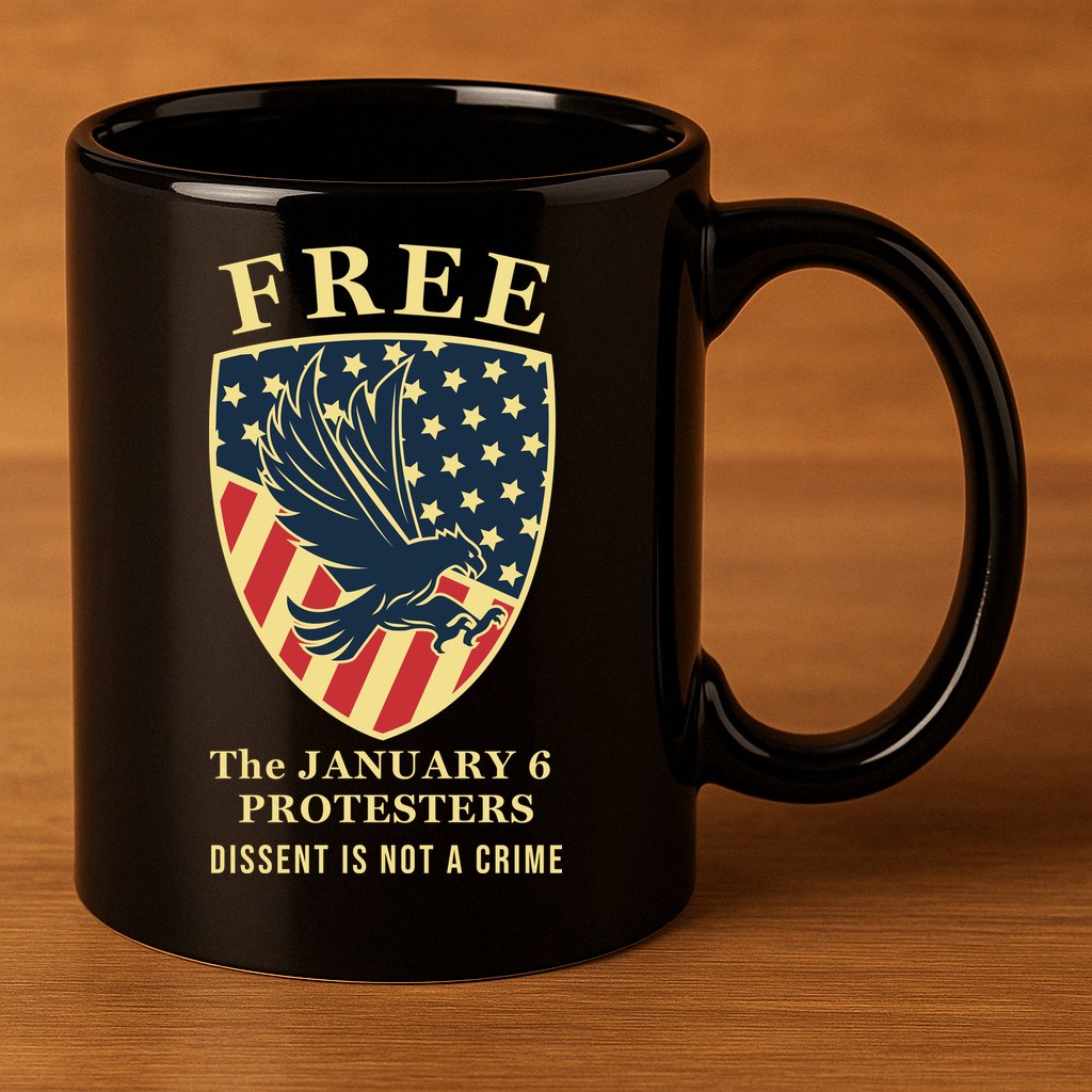January 6 Conservative Anti Biden Free Speech 11oz C Handle Ceramic Mug