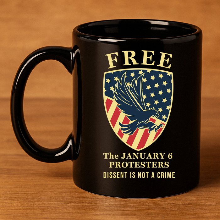 January 6 Conservative Anti Biden Free Speech 11oz C Handle Ceramic Mug