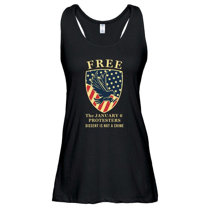 January 6 Conservative Anti Biden Free Speech Ladies Essential Flowy Tank