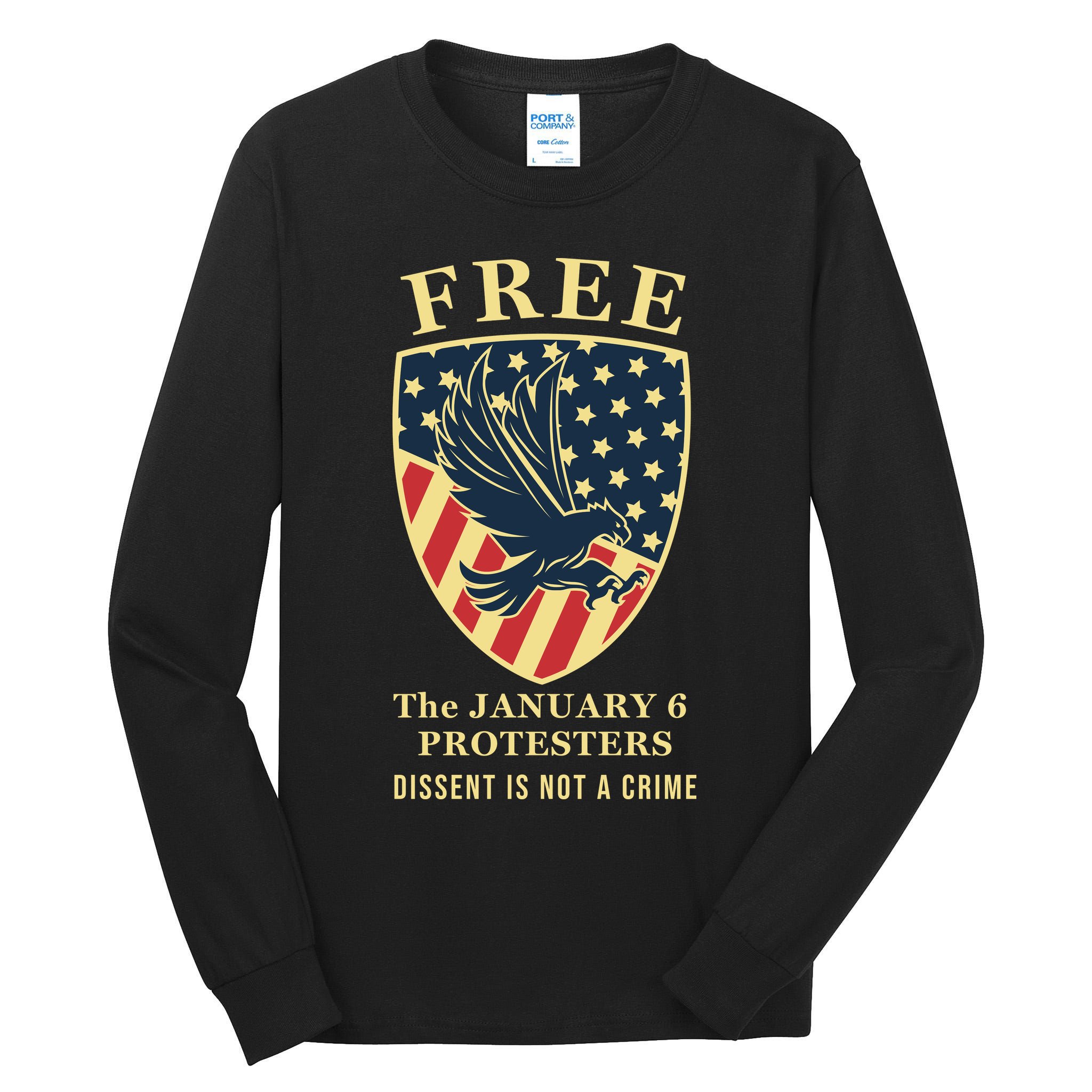 January 6 Conservative Anti Biden Free Speech Tall Long Sleeve T-Shirt