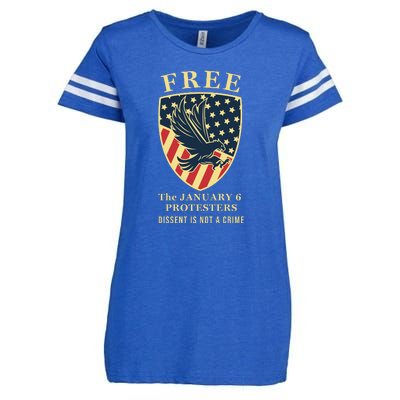 January 6 Conservative Anti Biden Free Speech Enza Ladies Jersey Football T-Shirt