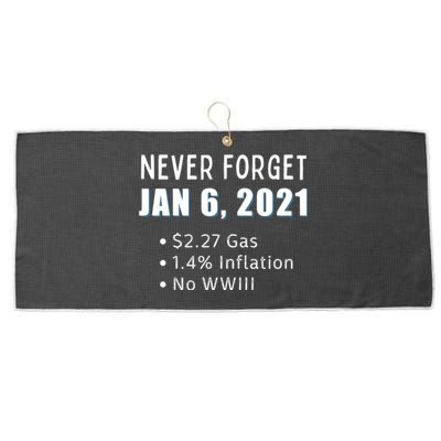 January 6 Funny Conservative Anti Biden Ultra MAGA Large Microfiber Waffle Golf Towel