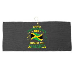 Jamaica 62nd Independence Day Jamaican Pride Jamaica Flag Gift Large Microfiber Waffle Golf Towel