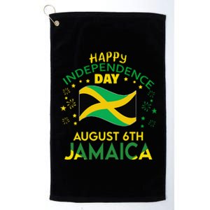 Jamaica 62nd Independence Day Jamaican Pride Jamaica Flag Gift Platinum Collection Golf Towel