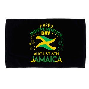 Jamaica 62nd Independence Day Jamaican Pride Jamaica Flag Gift Microfiber Hand Towel