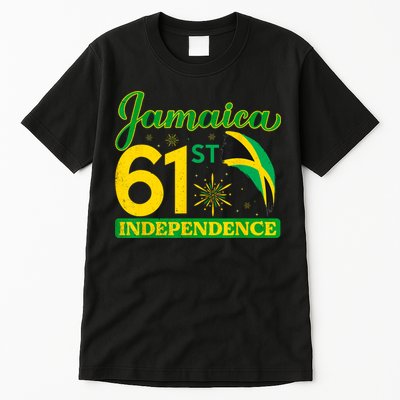 Jamaica 61st Independence Day Celebration Jamaican Flag Tall T-Shirt