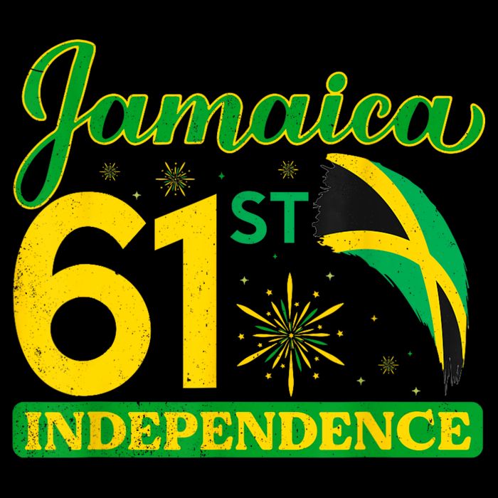 Jamaica 61st Independence Day Celebration Jamaican Flag Tall T-Shirt