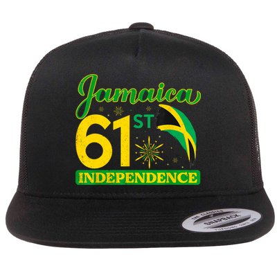 Jamaica 61st Independence Day Celebration Jamaican Flag Flatbill Hat