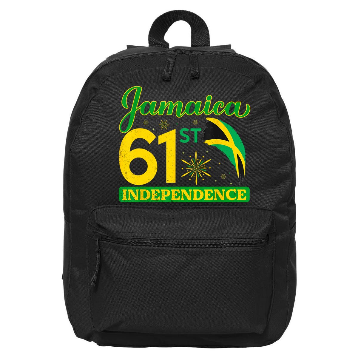 Jamaica 61st Independence Day Celebration Jamaican Flag 16 in Basic Backpack