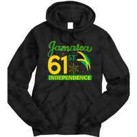 Jamaica 61st Independence Day Celebration Jamaican Flag Tie Dye Hoodie