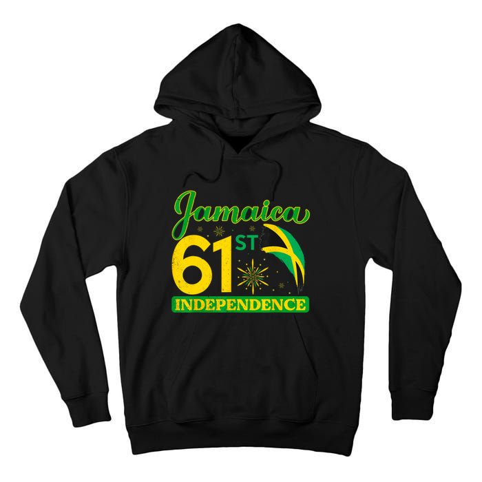 Jamaica 61st Independence Day Celebration Jamaican Flag Tall Hoodie