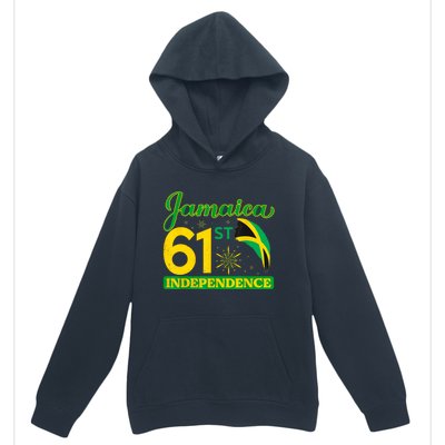 Jamaica 61st Independence Day Celebration Jamaican Flag Urban Pullover Hoodie