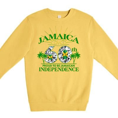 Jamaica 60th Independence Proud To Be Jamaican Premium Crewneck Sweatshirt