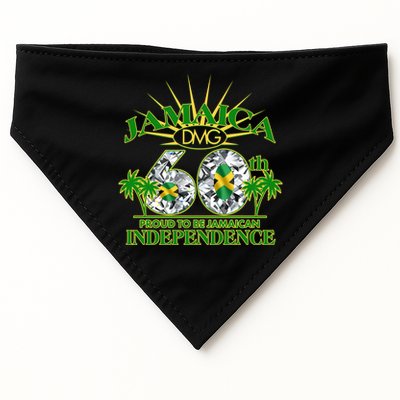 Jamaica 60th Independence Proud To Be Jamaican USA-Made Doggie Bandana