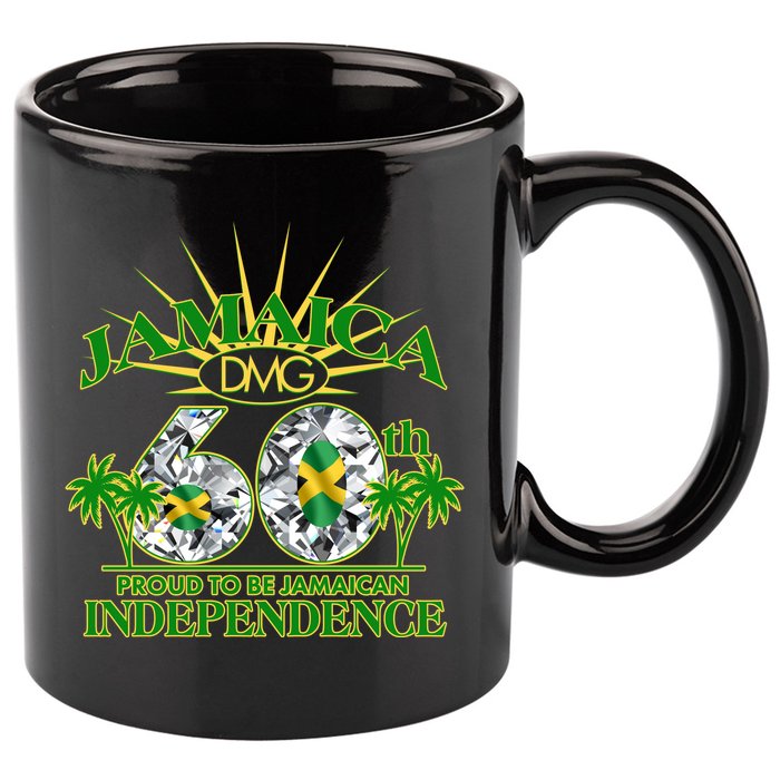 Jamaica 60th Independence Proud To Be Jamaican 11oz C Handle Ceramic Mug