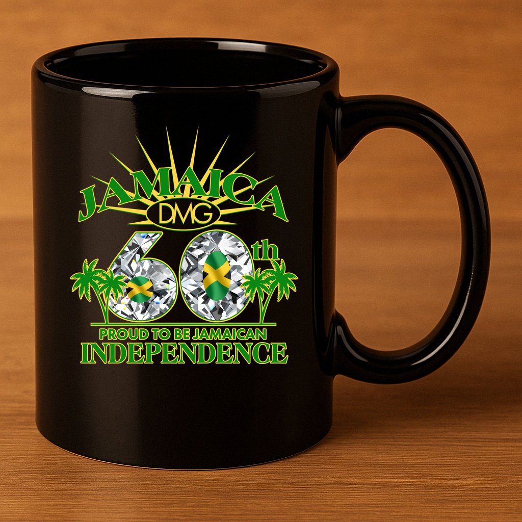 Jamaica 60th Independence Proud To Be Jamaican 11oz C Handle Ceramic Mug