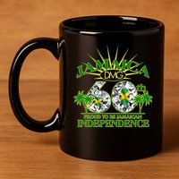 Jamaica 60th Independence Proud To Be Jamaican 11oz C Handle Ceramic Mug